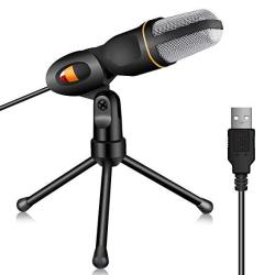 TONOR PC Microphone USB Computer Condenser Studio MIC Plug & Play With Tripod Stand For Chatting skype facetime youtube recording singing podcasting For Imac PC Laptop Desktop Windows Computer