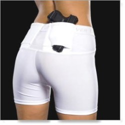 Womens Compression Concealment Holster Shorts