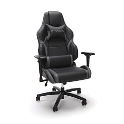 Racing RESPAWN-400 Style Gaming Chair - Big And Tall Leather Chair Office Or Gaming Chair Gray RSP-400