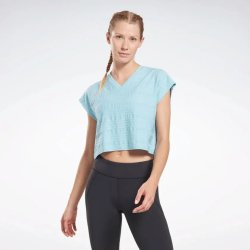 Reebok Women's Perforated Tee - Blue Pearl - Small