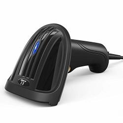 Taotronics Barcode Scanner Handheld USB Barcode Scanner 1D Laser Wired Bar Code Scanner Fast And Precise Scan Support Windows mac Os android System For Inventory Management