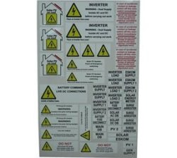 Hazard And Warning Installation Labels