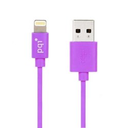 - Apple Certified 90CM Flat Cable Length Lightning 8-PIN Syncing And Charging - Purple Made For Iphone Ipad Ipad MINI