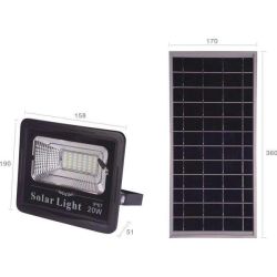 20W Solar Flood Light & Remote