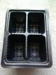 Plastic Seedling Trays 4 Division - Seed Tray