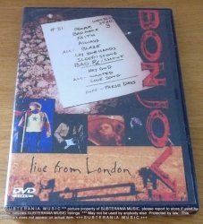 Bon Jovi Live From London DVD