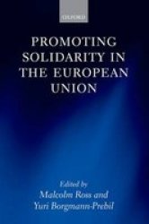 Promoting Solidarity In The European Union Hardcover