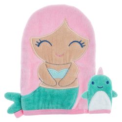 Bath Mitts With Finger Puppet