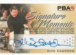 Mike Edwards- "rittenhouse Pba Tenpin Bowling" 08 - Certified "signature Moments Autograph" Card