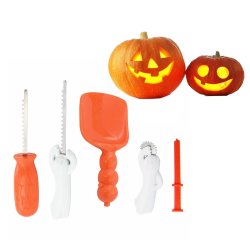 Halloween Pumpkin Carving Tools 5 Piece Set Carving Kit 5 Carving Tools Kids And Party