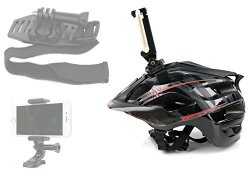 Adjustable Bicycle Helmet Phone Mount - By Duragadget