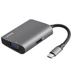 USB C To Vga Adapter Baseus Type C To Vga With Extra USB 3.0 Port For The New Macbook Pro Imac Chromebook Pixel And