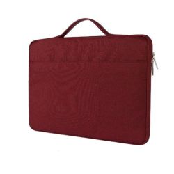 Laptop Shoulder Bag - 15.6 Fleece Lining - Red