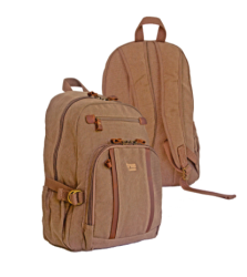 Troop London Classic Canvas Daypack - Brown