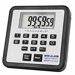 Control Company 5021 Traceable 100-HOUR Mini-alarm Timer And Stopwatch