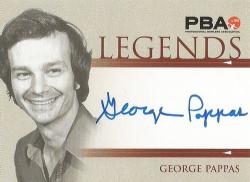 George Pappas - "rittenhouse Pba Tenpin Bowling" 2008 - Certified "legends Autograph" Trading Card