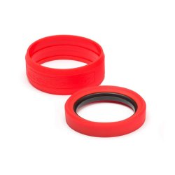 Pro 67MM Lens Silicon Rim ring & Bumper Protectors Red - ECLR67R