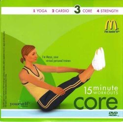Mcdonald's 15 Minute Core Workouts DVD By Yourself Fitness