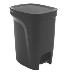 10 Litre Black Polypropylene Compact Trash Bin