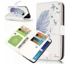 Smartphone Case With Attached Wallet - Iphone 6 Feather