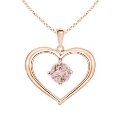 Sweet Heart Necklace - Swarovski Vintage Rose Crystal Rosegold
