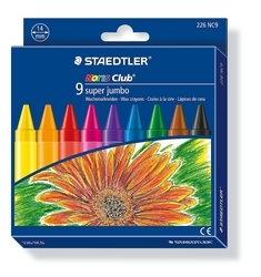 Staedtler Noris Club 9 Super Jumbo Wax Crayons