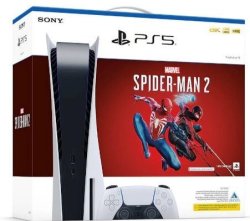 Sony PS5 Standard Console And Marvel Spiderman 2 -