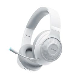 - BG-01 - Low Latency Wireless Headset With Microphone - White & Grey