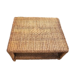 Elona Brown Natural African Reed Woven Coffee Table Square 130CM
