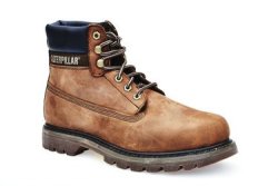 Mens Caterpillar Leather Boot With Ankle Padding