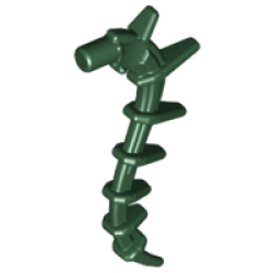 Parts Plant Vine Seaweed Appendage Spiked Bionicle Spine 55236 - Dark Green