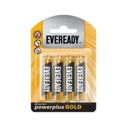 Eveready Power Plus Gold Zinc Batteries Aa 8 Pack