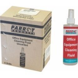 Parrot Products Office Equipment Cleaning Fluid 250ML Uncarded Box Of 6
