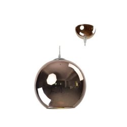 Eurolux Mercury Pendant Electroplated Copper Glass