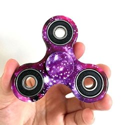 Sunfei Tri-spinner Fidget Toy Hand Spinner Camouflage Stress Reducer Relieve Anxiety And Boredom Camo Purple