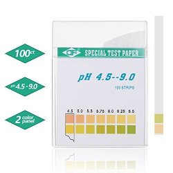 Ph Test Strips Jellas Professional Acid Alkaline Ph Test Paper Strips For Urine Saliva Ph Measure Of 4.5 - 9.0 100 Strips