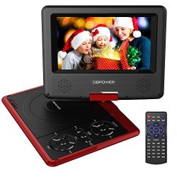 7.5-inch Portable Dvd Player With Rechargeable Battery Sd Card Slot And Usb Port - Red