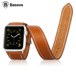 Baseus Sunlord Series Genuine Leather Watchband Wrist Band Strap Replacement For Apple Watch 38mm