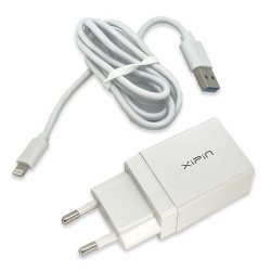 Smart Charging Kit Lightning Iphone 1M Cable& 2.1A Wall Adapter