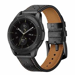 Genuine Leather Watch Straps 20MM For Samsung Galaxy Watch 42MM SAMSUNG Gear Sport samsung Gear S2 Watch Bracelet Black