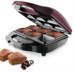 Taurus Brownie Maker 700W 968367 6 Cavities For Brownies Fast And Easy To Use 2 Pilot Lights Cool Touch Handle Retail Box 1 Year