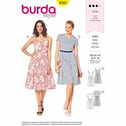 Burda Style Sewing Pattern 6343 - Misses' Pinafore Dress A 8-10-12-14-16-18