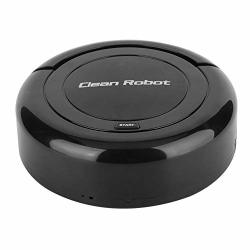 Simlug Robot Vacuum Cleaner Ultra MINI & Quiet Super-strong Suction USB Rechargeable Cleaning Machine For Cleaning Floors Carpets Pet Black