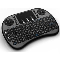 Zoweetek 2.4GHZ 92-K MINI Wireless Keyboard With Touchpad - Black