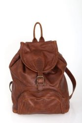 King Kong Leather Leather Backpack in Chocolate Brown
