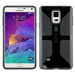 Speck Products Candyshell Grip Case For Samsung Galaxy Note 4 - Retail Packaging - Black slate Grey
