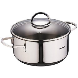 Bergner Classic Casserole With Lid 2.8 LITRE 20 X 9.5 Cm Silver