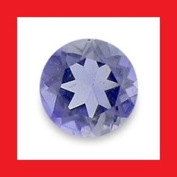 Iolite - Tanzanite Blue Purple Round Cut - 0.115CTS