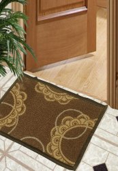 Bianca Rubber Backing Printed Carpet Nylon Entrance Mat Doormat 12 X 18 Inch BIA-DM17A