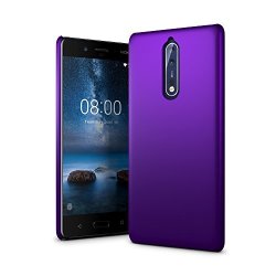 Nokia 8 Case - Sleo Rubberized Hard PC Back Case Cover For Nokia 8 Phone - Purple